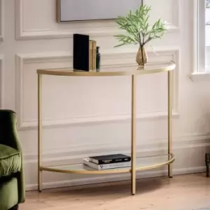 Gallery Direct Thurlow Console Table Champagne 1000X350X750Mm