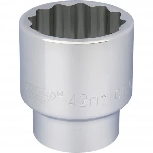 Draper 3/4" Drive Polished Finish Bi Hexagon Socket Metric 3/4" 42mm