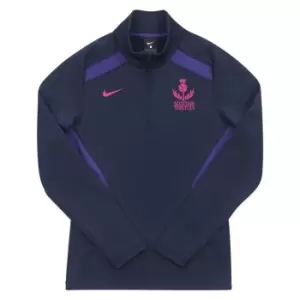 Nike Scottish Thistles Netball quarter Zip Midlayer - Blue