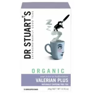 Dr Stuarts Organic Valerian Plus - 15 Bags x 4 - 704385