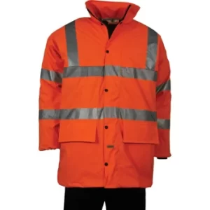 Hi-vis Medium Orange Breathable Coat CL3