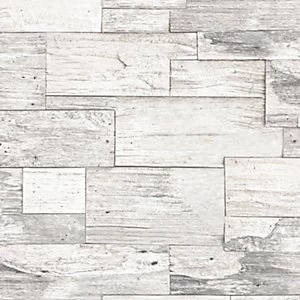 Superfresco Easy Shiplap Wood Decorative Wallpaper - 10m