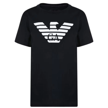 Emporio Armani Junior Boys Bird t Shirt - Navy 0939