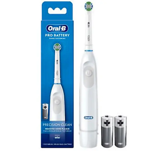 Oral B Pro Battery Precision Clean White Electric Toothbrush