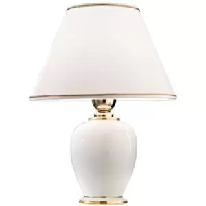 Table lamp GIARDINO ivory 1 bulb Diameter 25 Cm