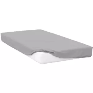 Belledorm Premium Blend 500 Thread Count Fitted Sheet (Superking) (Platinum) - Platinum