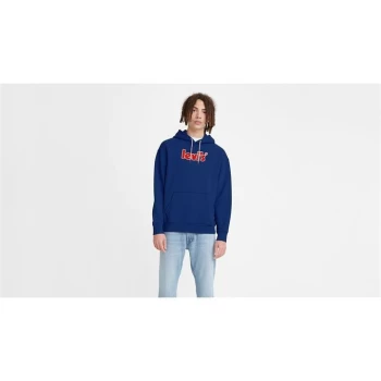 Levis Levis Applique Poster Hoodie - Surf Blue