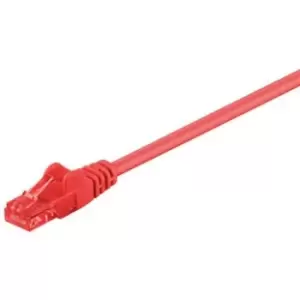 Goobay RJ45 U/UTP CAT 6 Network Cable - 0.5m - Red