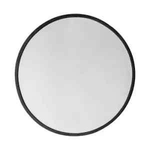 Henty Round Mirror 80cm Black