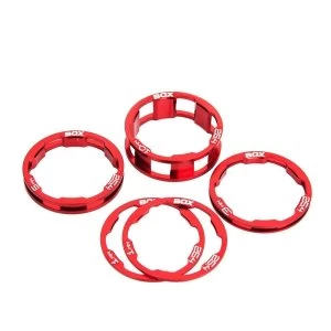 Box Zero Stem Spacer Kit Red 1 1/8