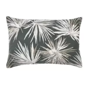 Harlequin Luminance Embroidered Cotton Cushion - Grey