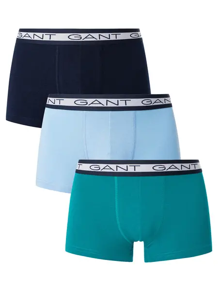 Gant 3 Pack Core Trunks Ocean Turquoise S