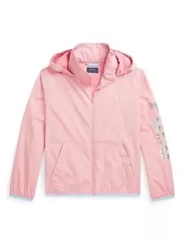 Ralph Lauren Girls Windbreaker Jacket - Rose Pink, Rose Pink, Size 4 Years, Women