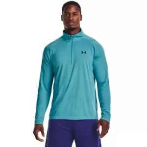 Under Armour 2023 Mens Tech 2.0 1/2 Zip Glacier Blue XL