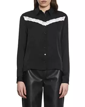 The Kooples Lace Trim Shirt