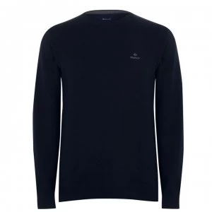 Gant Cotton Crew Jumper - Navy 405