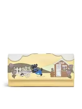 Radley The Allotment Leather Large Flapover Matinee Purse - Mother Of Pearl