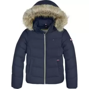 Tommy Hilfiger Essential Down Furry Jacket - Blue