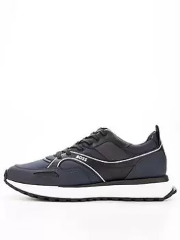 BOSS Jonah Runner Trainers - Blue Size 10, Men