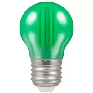 Crompton Lamps LED Golfball 4.5W E27 Harlequin IP65 Green Translucent