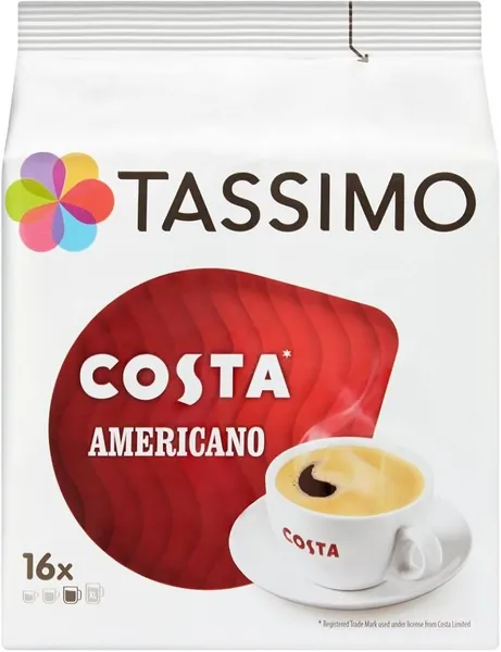 Tassimo Costa Americano Coffee 16 Pods