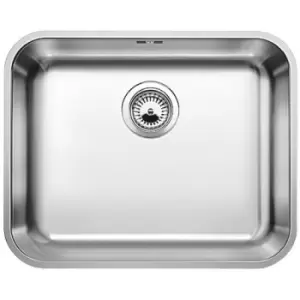 Single Bowl Undermount Chrome Stainless Steel Kitchen Sink - Blanco Supra 500-U