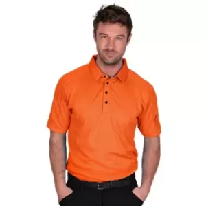 ISLAND GREEN - MENS POLOSHIRT Burnt Orange Large