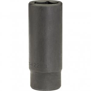 Draper Expert 1/2" Drive Hi Torq Deep Hexagon Impact Socket Metric 1/2" 22mm