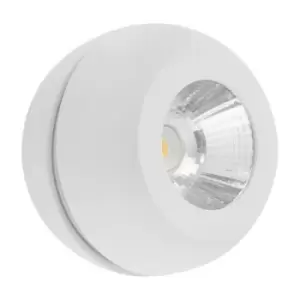 Evansville Surface Mounted Downlight Sandy White Aluminium LED 5W 400Lm 3000K - Merano