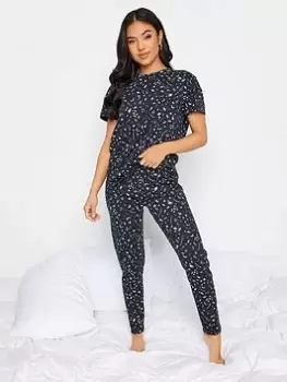 PixieGirl Petite Solar Sky Tapered Pj Set, Blue, Size 12-14, Women