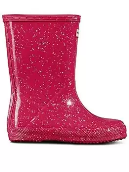 Hunter Hunter Little Kids Original First Classic Giant Glitter Boot, Pink, Size 5 Younger