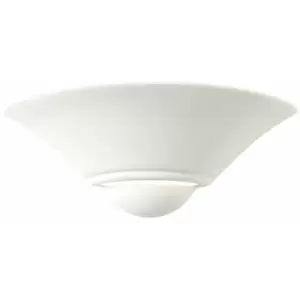 Loops - Dimmable LED Wall Light Unglazed Ceramic Shell Dome Fitting Lounge Lamp Lighting