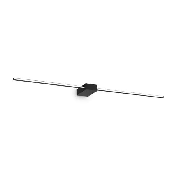 Theo 2 Light Integrated LED Wall Lamp Black 1350Lm 3000K