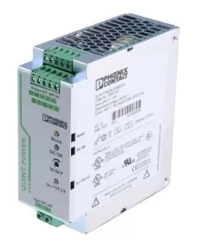 Phoenix Contact QUINT-PS/24DC/48DC/5 240W Isolated DC-DC Converter DIN Rail Mount, Voltage in 18 32 V dc,