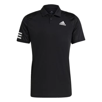 adidas Tennis Club 3-Stripes Polo Shirt Mens - Black / White