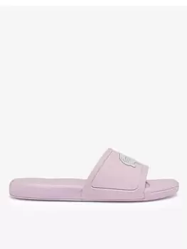 Lacoste L.30 SLIDE 0922 1 CUJ LT PNK/WHT, White/Pink, Size 4 Older