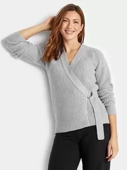 Long Tall Sally Ballet Cardigan - Grey, Size 22-24, Women