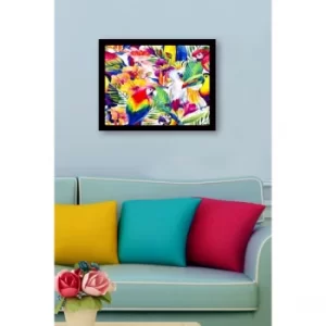 SC0954 Multicolor Decorative Framed MDF Painting