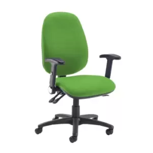 Dams MTO Jota Extra High Back Operator Chair with Folding Arms - Madura Green