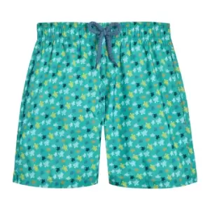 Boys Swim Shorts Ultra-light And Packable Micro Ronde Des Tortues Rainbow - Jihin - Green - Size 2 - Vilebrequin