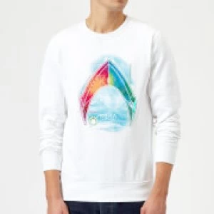 Aquaman Mera Beach Symbol Sweatshirt - White - S