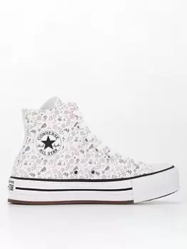 Converse Older Girls Chuck Taylor All Star Eva Lift, White, Size 4 Older