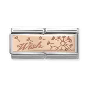 Nomination Classic Rose Gold Wish Dandelion Double Charm