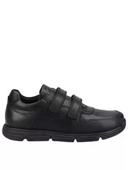 Hush Puppies Lucas Jnr School Shoe, Black, Size 12 Younger