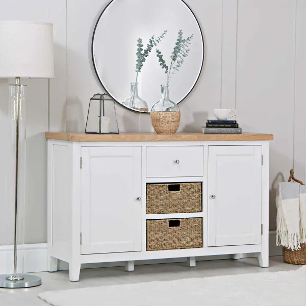 K Living Lina Large Sideboard White