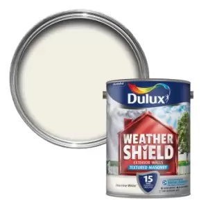 Dulux Weathershield Jasmine White Textured Masonry Paint 5L