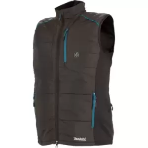 Makita DCV202Z 18v LXT Heated Bodywarmer Black S