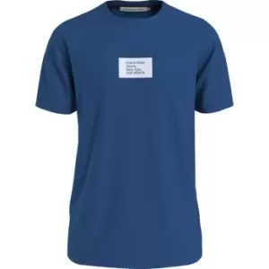 Calvin Klein Jeans Colored Address Small Box Tee - Blue