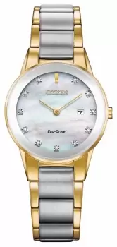 Citizen GA1054-50D Womens Axiom Diamond Date Two Tone Watch