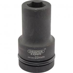 Draper Expert 1" Drive Deep Hexagon Impact Socket Metric 1" 22mm